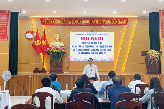 Đà Nẵng thành lập Đảng bộ MTTQ Việt Nam, chỉ định Bí thư Đảng ủy mới Hoàn thành đề án sắp xếp cơ quan MTTQ Việt Nam, các tổ chức chính trị - xã hội tỉnh trước 15/4