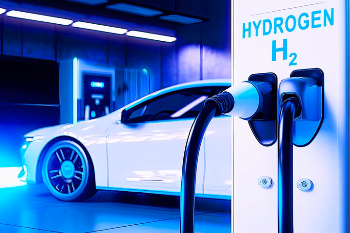 Tương lai của công nghiệp lưu trữ và phát điện: Siêu tụ điện và pin nhiên liệu hydro lên ngôi Ông Kim Gyeng Chul, Tổng giám đốc VINA Tech, Enersol, trình bày tham luận tại Diễn đàn. Ảnh: Trí Phong.