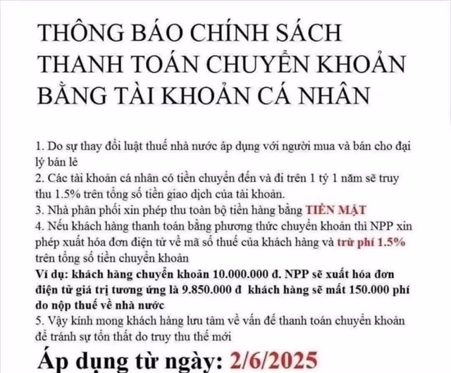 Người bán hàng online từ chối nhận chuyển khoản