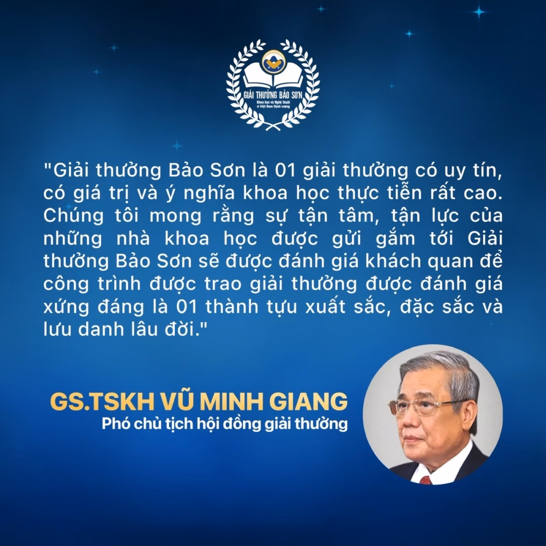 Giải thưởng quốc gia Bảo Sơn Giải thưởng quốc gia Bảo Sơn
