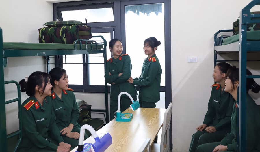 Đại tá Đỗ Thành Tâm, Thư kí Ban tuyển sinh quân sự (Bộ Quốc phòng). Ảnh: Nam Trần.