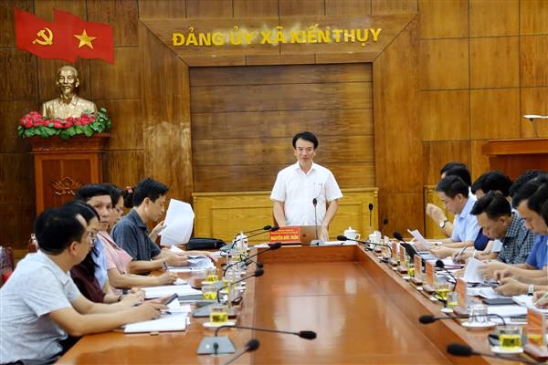 Phó Chủ tịch Thường trực Ủy ban MTTQ Việt Nam thành phố kiểm tra công tác chuẩn bị Đại hội Đảng bộ xã Kiến Thụy, nhiệm kỳ 2025–2030