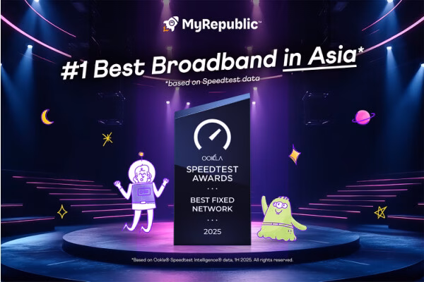 MyRepublic được Ookla® chính thức công nhận là Mạng cố định tốt nhất số 1 tại châu Á