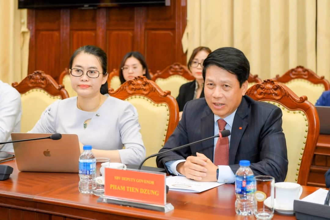 Phó Thống đốc Phạm Tiến Dũng chia sẻ tại buổi làm việc Phó Thống đốc Phạm Tiến Dũng trao đổi về hạ tầng thanh toán số tại Việt Nam