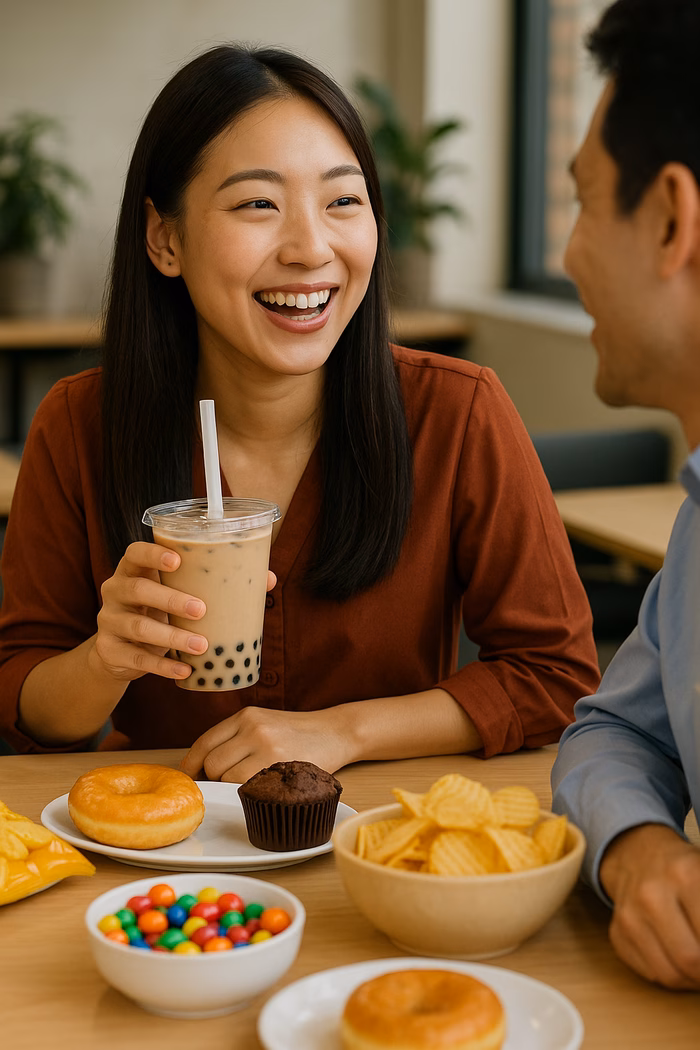 Ăn nhiều đường gây lão hóa Ăn nhiều đường gây lão hóa