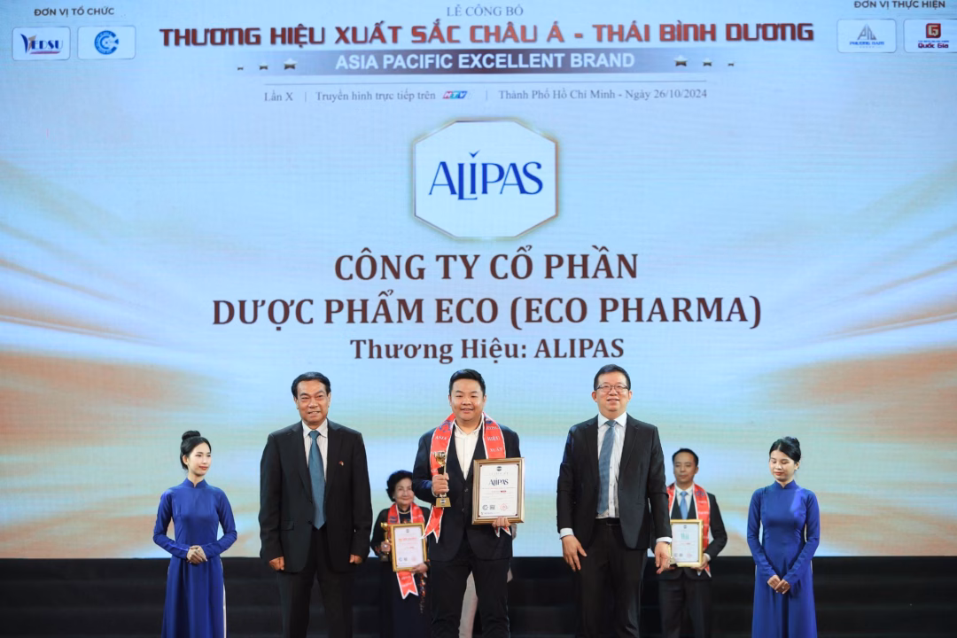 Alipas - Thương hiệu uy tín Alipas vinh dự nhận giải thưởng Thương hiệu xuất sắc châu Á - Thái Bình Dương