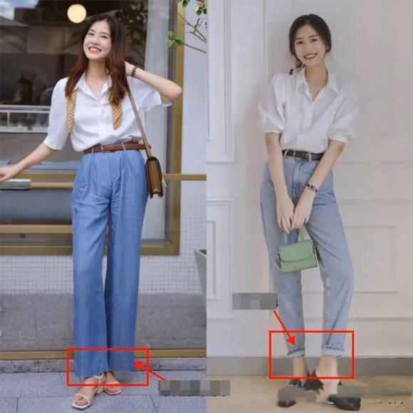 Quần jeans ống đứng cho người thấp quần jeans ống đứng