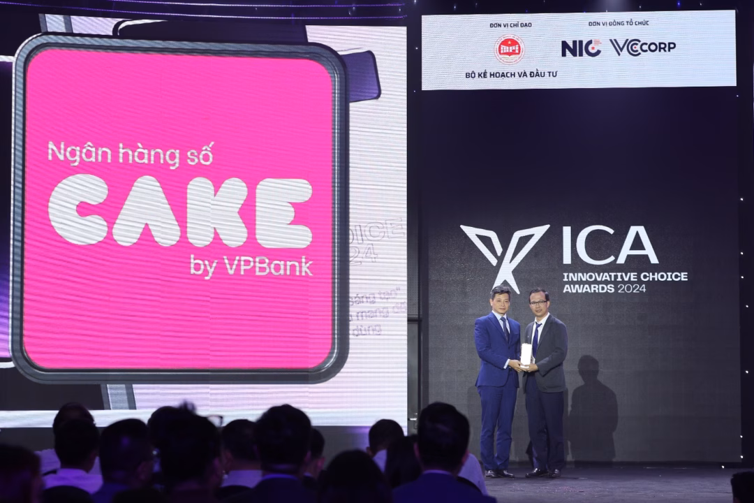 Ngân hàng số Cake vinh danh tại Better Choice Awards 2024 Cake thắng giải ngân hàng công nghệ của năm