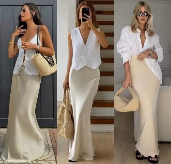 Chân váy midi thẳng Chân váy midi thẳng