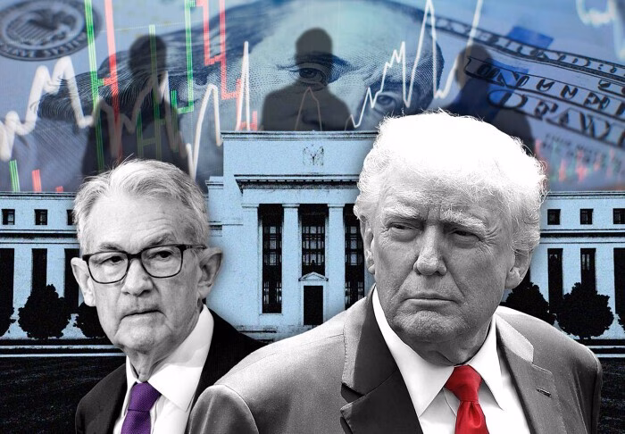 Một công nhân tại công trường cải tạo trụ sở Fed ở thủ đô Washington. (Ảnh: Bloomberg).