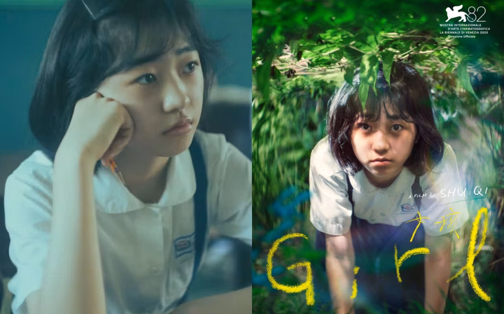 Thư Kỳ với Girl: Phim đầu tay đầy hứa hẹn tại Venice 2025 Nữ diễn viên trẻ 17 tuổi Bạch Tiểu Anh đảm nhận vai chính. Chỉ mới 12 tuổi, cô bé đã chiến thắng hạng mục “Gương mặt triển vọng” tại giải Kim Chung lần thứ 55 - Ảnh: ELLE