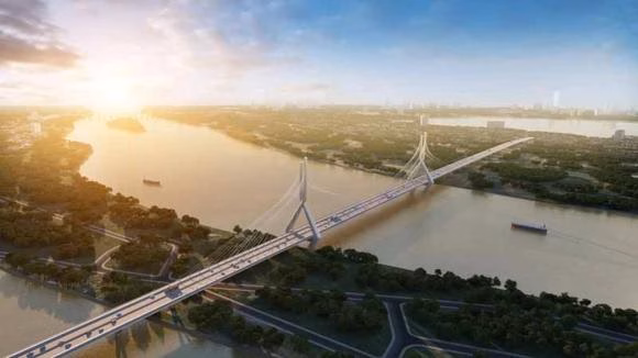 Cầu Tứ Liên - dự án tỷ đô Phối cảnh cầu Tứ Liên