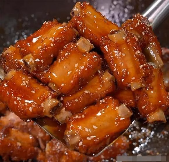 Sườn heo chua ngọt hoàn thiện Sườn heo chua ngọt hoàn thiện