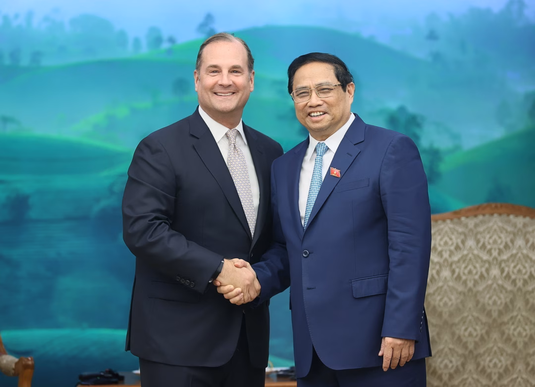 Thủ tướng Phạm Minh Ch&iacute;nh tiếp CEO Marriott Anthony Capuano