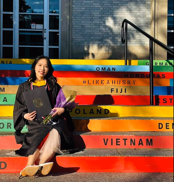 Đỗ Thị Hương Ly tốt nghiệp Thạc sĩ tại Đại học Northeastern với th&agrave;nh t&iacute;ch học tập xuất sắc