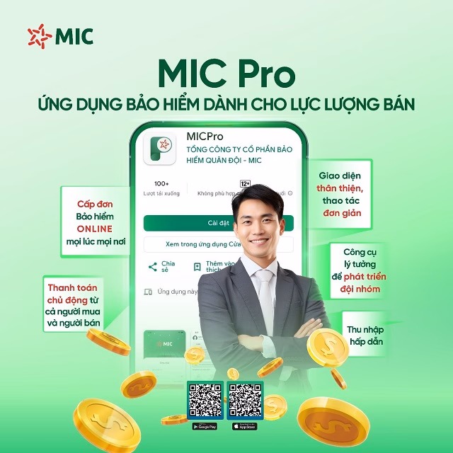 Giao diện thân thiện của MIC Pro Giao diện ứng dụng MIC Pro