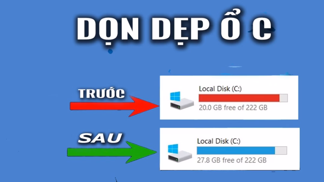 Dọn dẹp dung lượng ổ đĩa