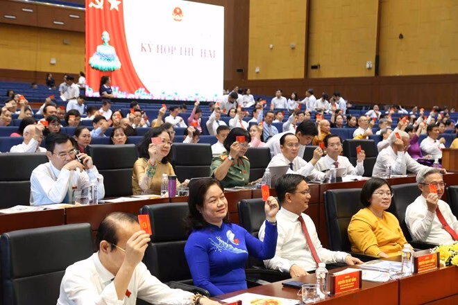 TP HCM tổ chức kỳ họp HĐND, thảo luận về phát triển kinh tế – xã hội Ông Võ Văn Minh - Chủ tịch HĐND TPHCM phát biểu tại kỳ họp. Ảnh: Đình Trọng