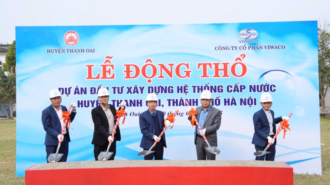 Tuần lễ ngành nước Việt Nam 2025: Chuyển đổi số và cơ hội phát triển bền vững Xây dựng mạng lưới cấp nước sạch cho 11 xã của huyện Thanh Oai