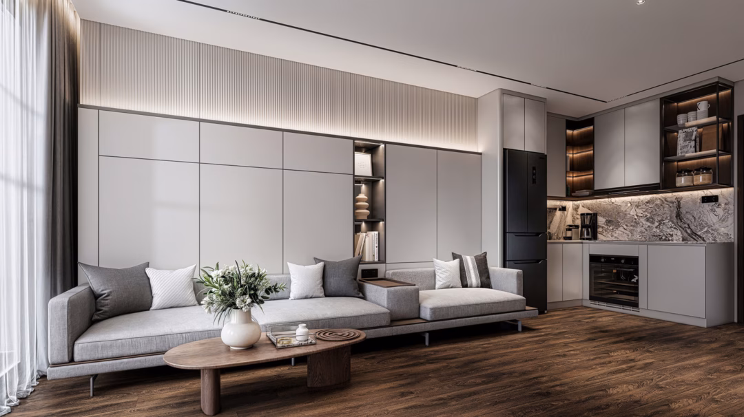Thiết kế căn hộ studio The Victoria