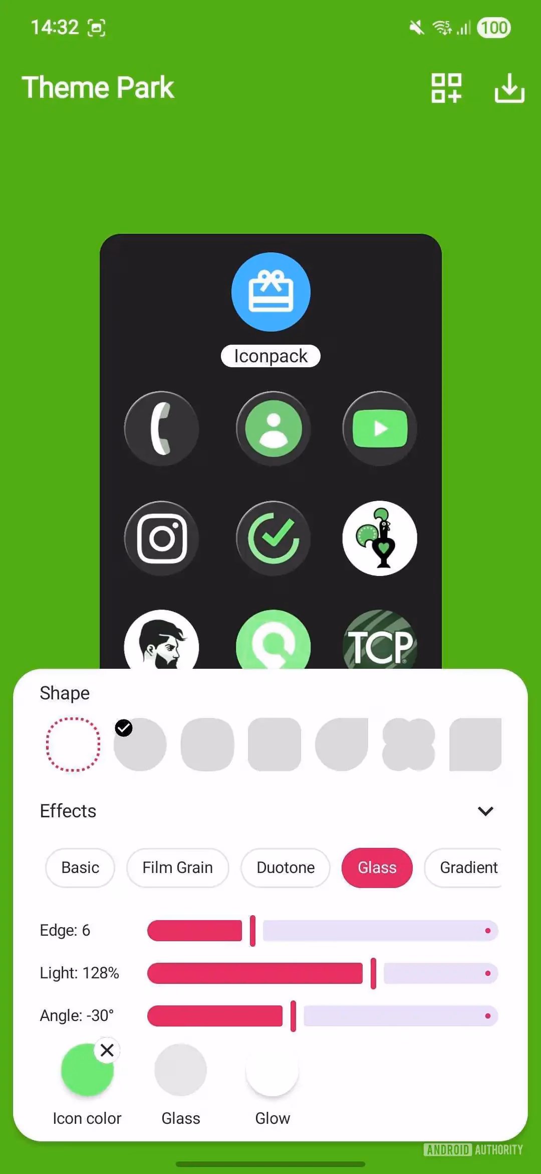 Samsung ra mắt hiệu ứng Glass cho Galaxy, bắt kịp phong cách của Apple Theme Park cho phép tùy chỉnh sâu hơn từng hiệu ứng - thứ mà Apple chưa làm được.