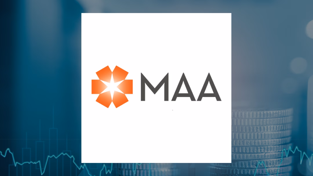 Mid-America Apartment Communities logo with Finance background