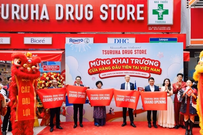 Không gian cửa hàng Tsuruha được thiết kế theo mô hình drugstore kiểu Nhật. Ảnh: Tsuruha Drug Store Việt Nam