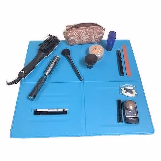 Folding Over The Sink Makeup Mat