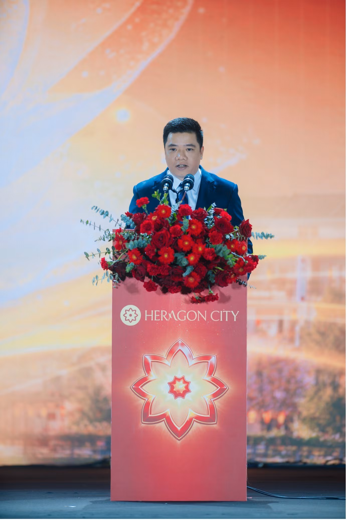 Đại diện MBLand ph&aacute;t biểu về định hướng ph&aacute;t triển dự &aacute;n Heragon City