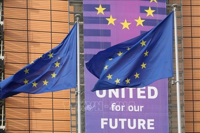 Cờ Li&ecirc;n minh ch&acirc;u &Acirc;u tại Brussels, Bỉ