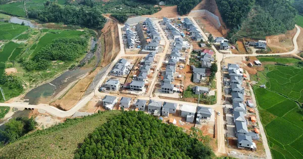 Khu tái định cư xóm Nhàng Khu tái định cư như khu du lịch sinh thái trên đồi cao