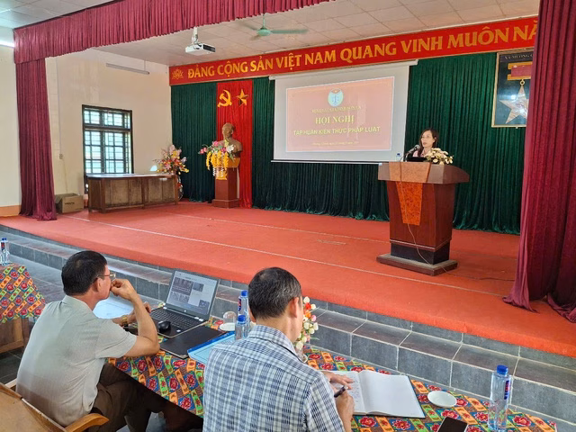 Bà Trần Thị Thu Thủy - Phó trưởng phòng Phổ biến giáo dục pháp luật