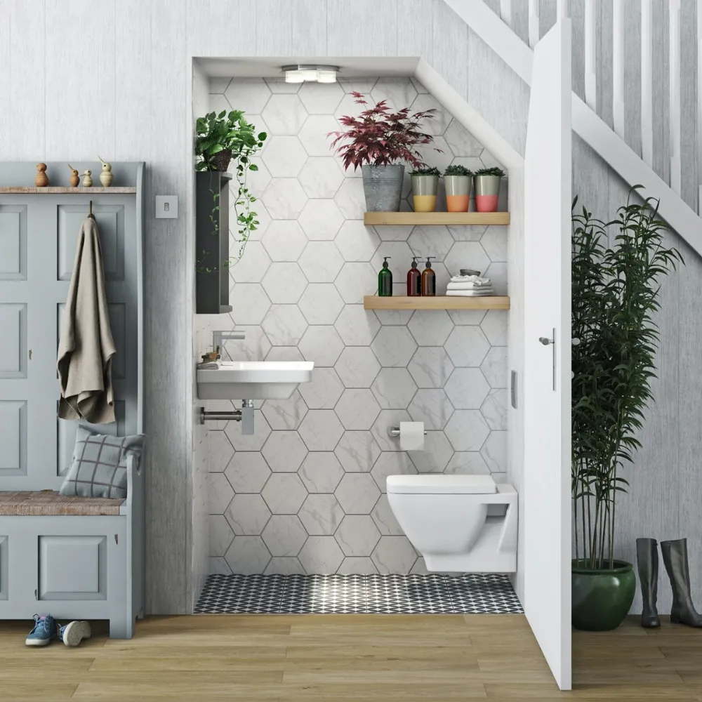 Nhà vệ sinh dưới gầm cầu thang không tốt Tránh xây nhà vệ sinh dưới gầm cầu thang