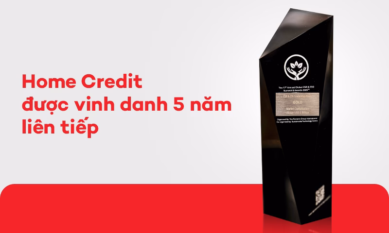 Home Credit được vinh danh tại Global CSR & ESG Awards2025 Home Credit được vinh danh tại Global CSR & ESG Awards2025