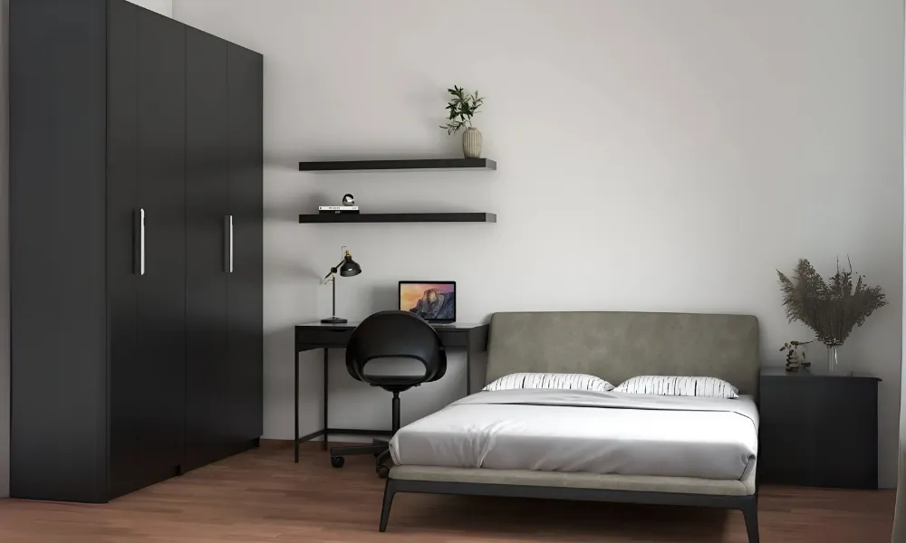 Phòng ngủ tối giản Phòng ngủ tối giản với màu trắng chủ đạo
