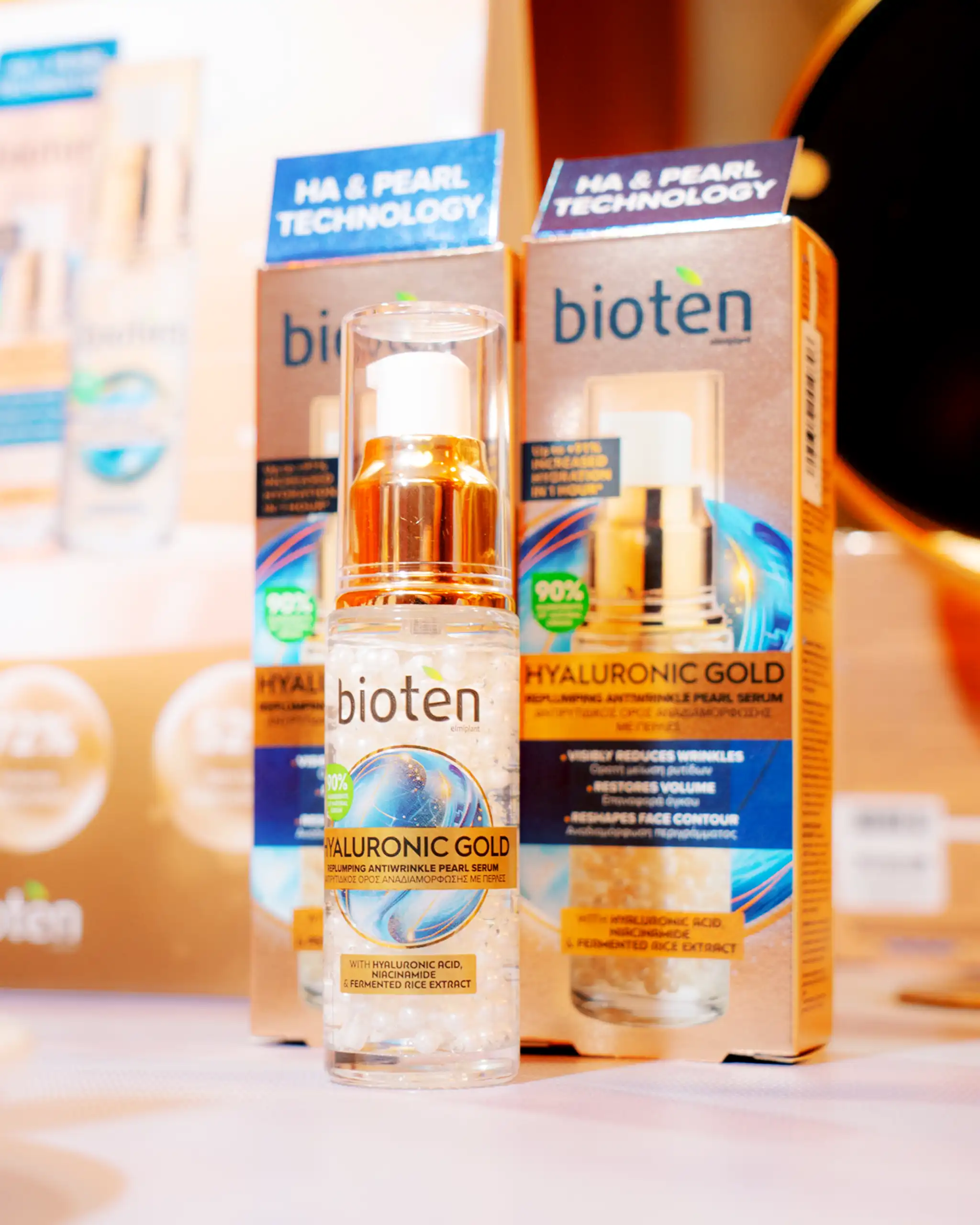 Bioten ra mắt dòng sản phẩm Hyaluronic Gold với công thức thiên nhiên và khoa học Bioten Hyaluronic Gold pearl replumping antiwrinkle pearl serum