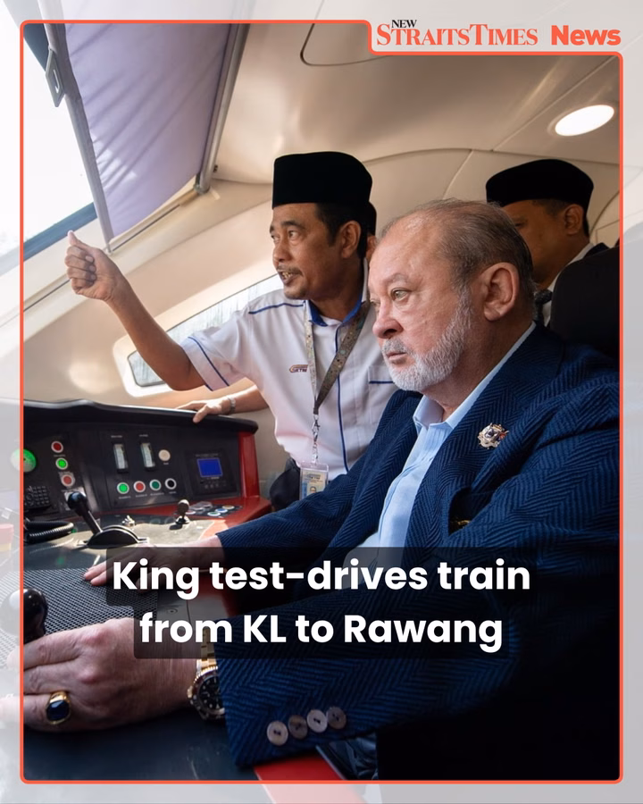 King test-drives train from KL to Rawang