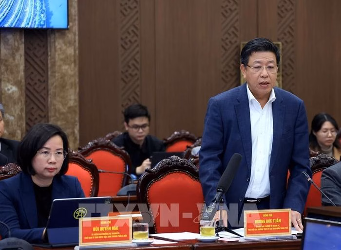 Báo cáo quy hoạch tổng thể Thủ đô Phó Chủ tịch Thường trực Dương Đức Tuấn báo cáo quy hoạch