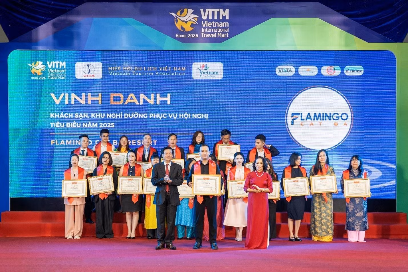 Flamingo Cát Bà Resorts được vinh danh khu nghỉ dưỡng phục vụ hội nghị tiêu biểu 2025 Flamingo Cát Bà Resorts vinh danh khu nghỉ dưỡng phục vụ hội nghị tiêu biểu 2025