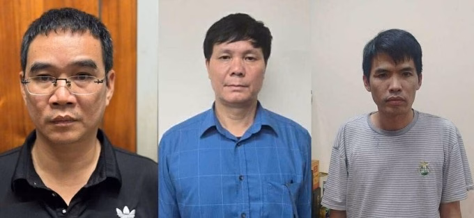 Bị can Nguyễn Văn Tâm, Phạm Văn Hoành, Nguyễn Thế Hùng