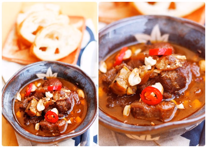 B&ograve; hầm hạt dẻ