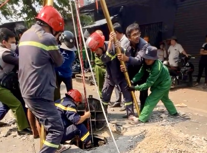 Hố ga nơi xảy ra tai nạn lao động