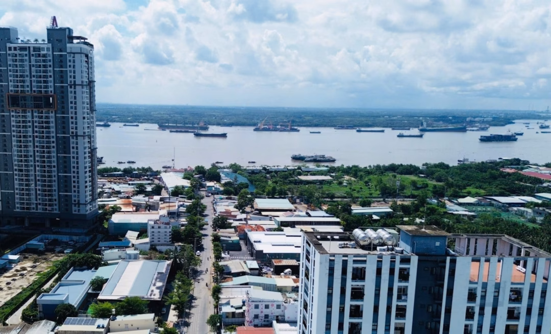 Vị tr&iacute; x&acirc;y dựng cầu Ph&uacute; Mỹ 2