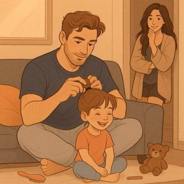 H&agrave;nh động y&ecirc;u thương vợ của người cha c&oacute; t&aacute;c động gi&aacute;o dục s&acirc;u sắc cho con