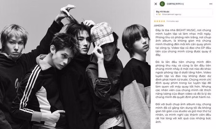 H&igrave;nh ảnh concept album GREENGREEN của CORTIS tr&ecirc;n Google Maps