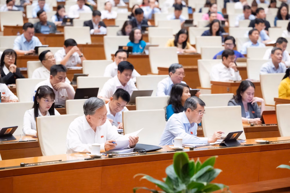 L&atilde;nh đạo Đảng v&agrave; Nh&agrave; nước dự phi&ecirc;n họp Quốc hội