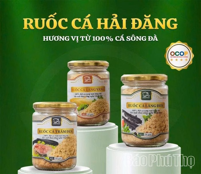 Sản phẩm ruốc c&aacute; S&ocirc;ng Đ&agrave; đạt chuẩn OCOP 4 sao của Hải Đăng Group