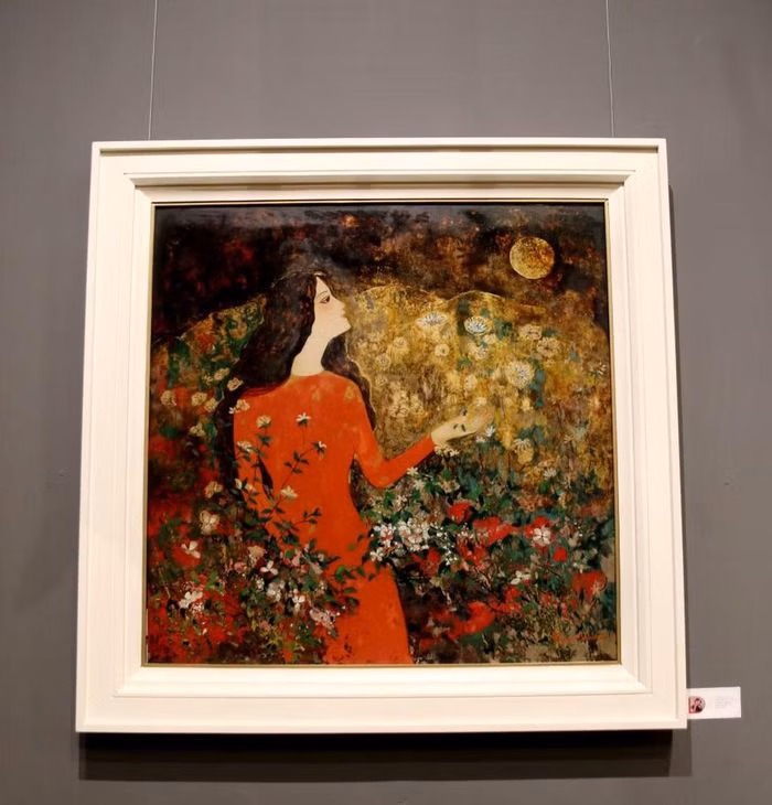 T&aacute;c phẩm Vườn Xu&acirc;n của họa sĩ Nguyễn Anh Đ&agrave;o