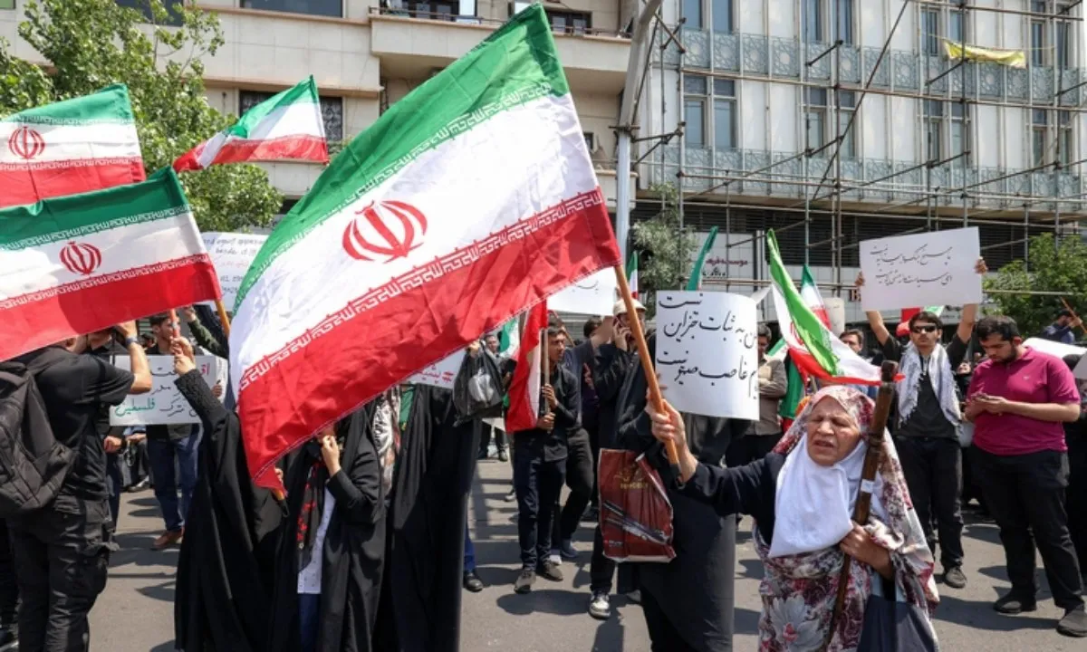Biểu tình phản đối Israel tại Tehran Người dân Iran tập trung ở Tehran phản đối Israel