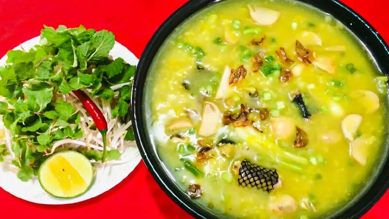 Cháo rắn đậu xanh Cháo rắn đậu xanh